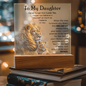 To My Daughter – LED Acrylic Lion Message Gift from Dad