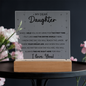 My Dear Daughter – LED Acrylic Keepsake from Mom or Dad