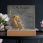 To My Daughter – LED Acrylic Lion Message Gift from Dad