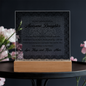 To My Awesome Daughter – Elegant Lace LED Acrylic Gift from Mom