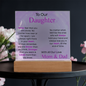 To Our Daughter – Eternal Love LED Acrylic from Mom & Dad
