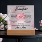 To My Beautiful Daughter – LED Acrylic Rose Gift