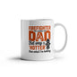 Firefighter Dad Mug – “Hotter Than What I'm Holding” Funny Coffee Cup Gift