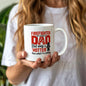 Firefighter Dad Mug – “Hotter Than What I'm Holding” Funny Coffee Cup Gift