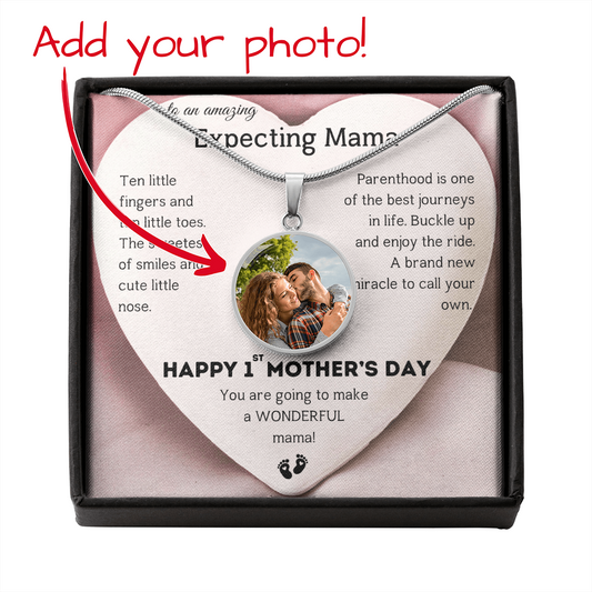 To an Amazing Expecting Mama Photo Upload Necklace